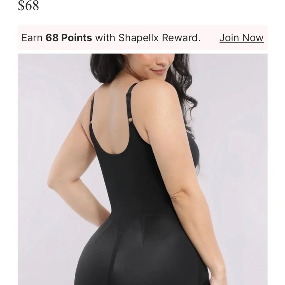 Sleek Black Shapewear Bodysuit - Picture 2 of 6